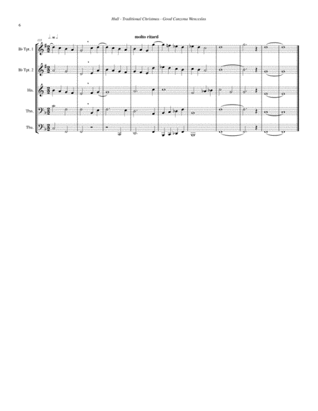 Good Canzona Wenceslas for Brass Quintet in Gabrieli style