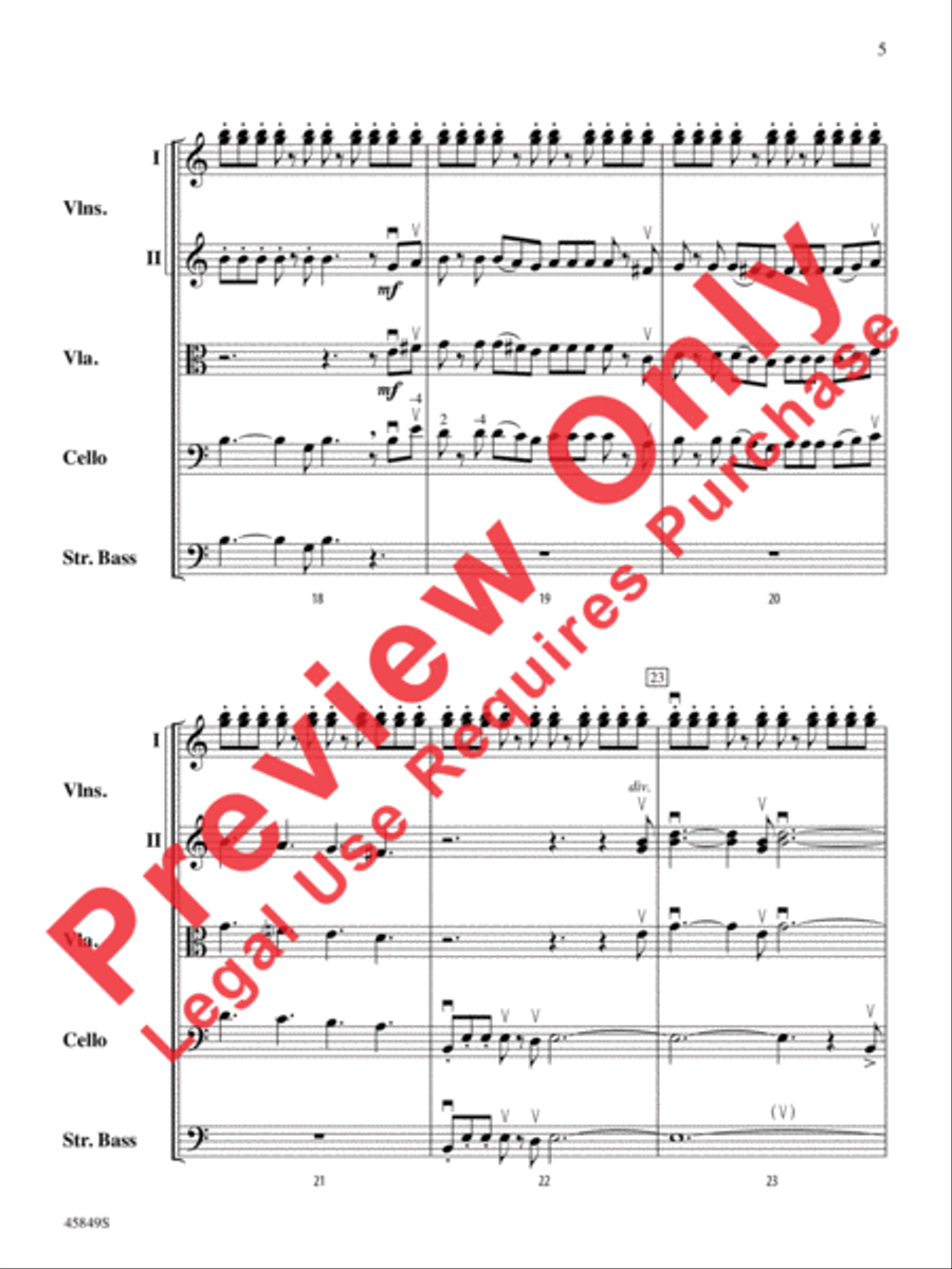 American Salute String Orchestra scores gallery preview page 5