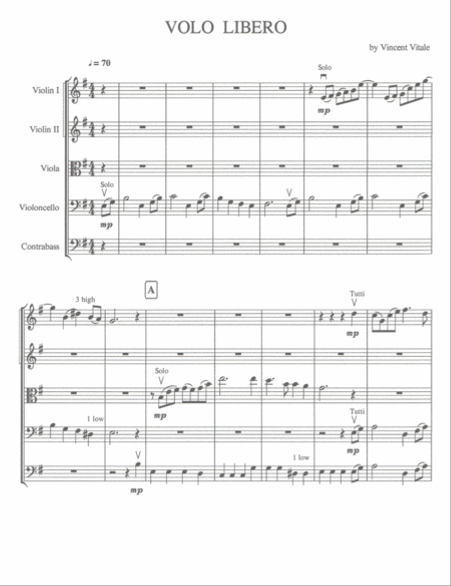 VOLO LIBERO String Orchestra scores gallery preview page 2
