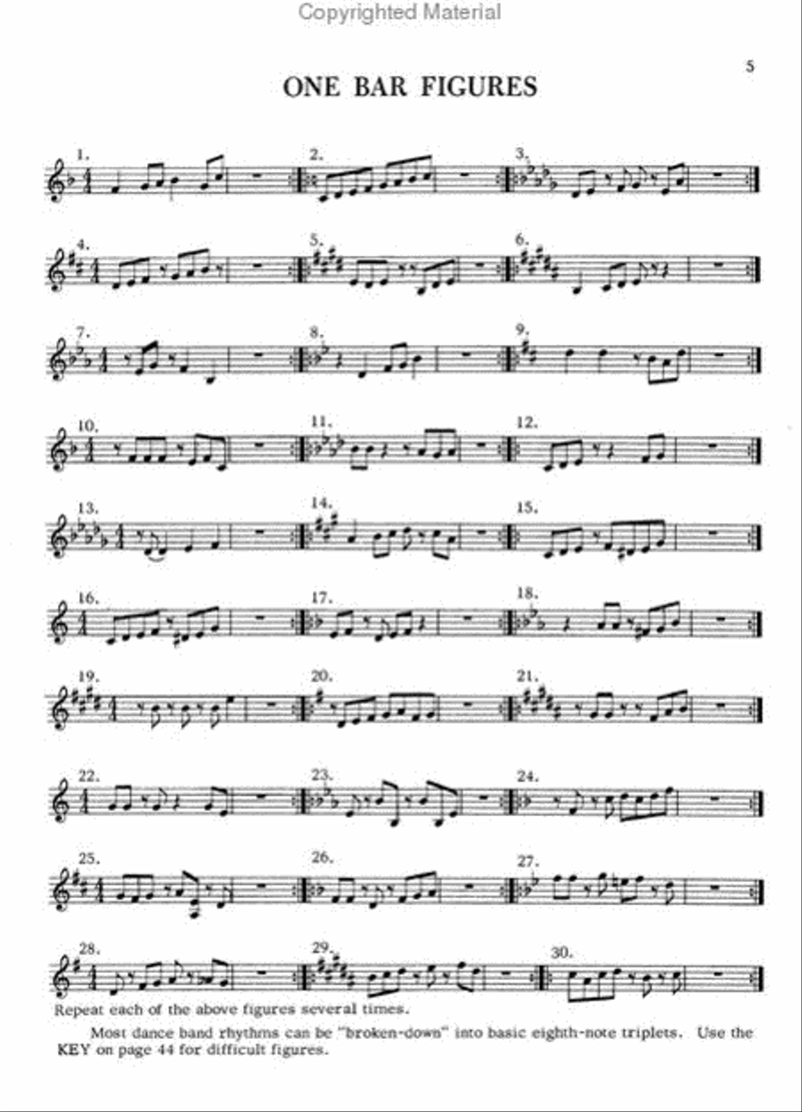 Dance Band Reading and Interpretation Collection / Songbook scores gallery preview page 2