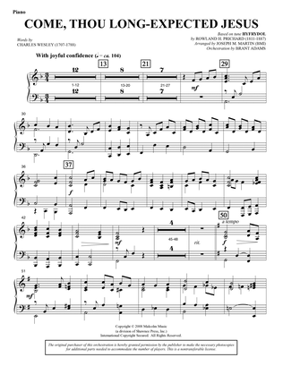 Come, Thou Long-Expected Jesus (from Carols For Choir And Congregation) - Piano