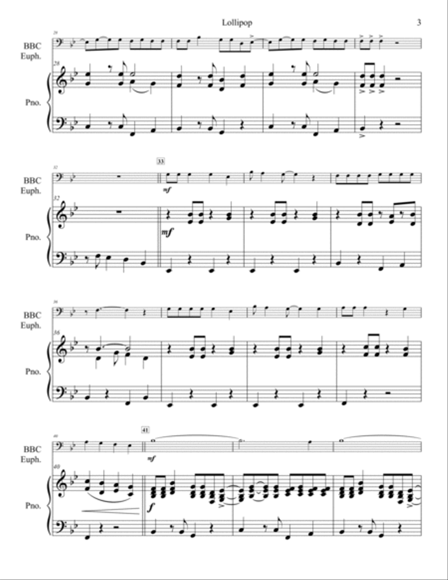 Lollipop Baritone Horn BC scores gallery preview page 4