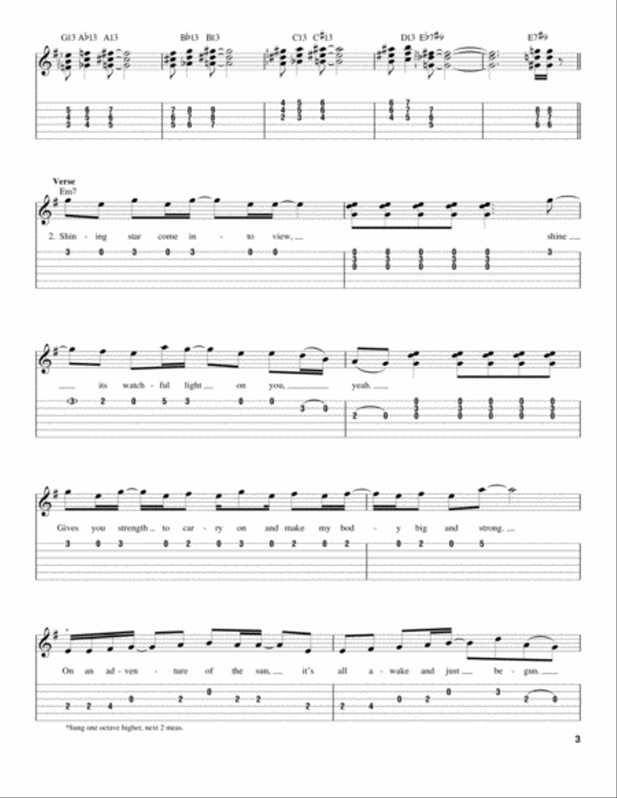 Shining Star Acoustic Guitar scores gallery preview page 3