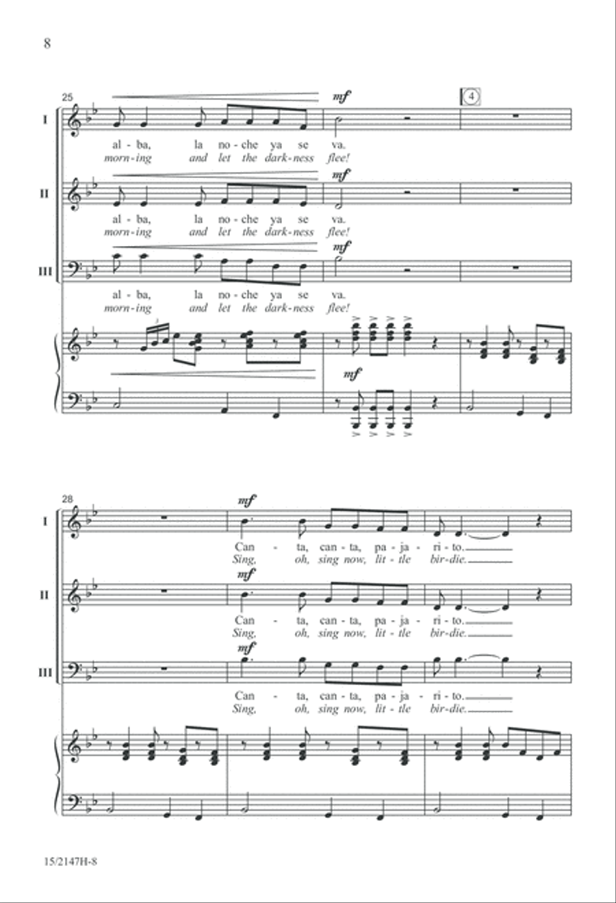 Chíu, Chíu, Chíu 3-Part scores gallery preview page 8