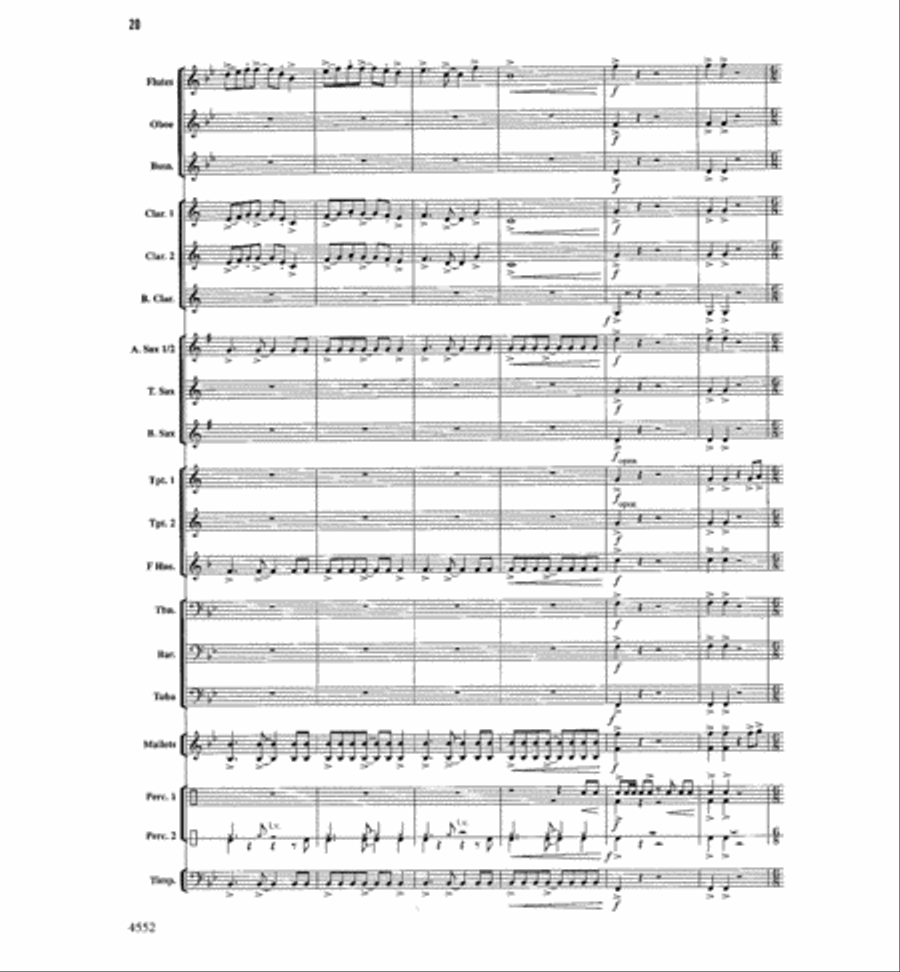 The Light Of Dawn Concert Band scores gallery preview page 19