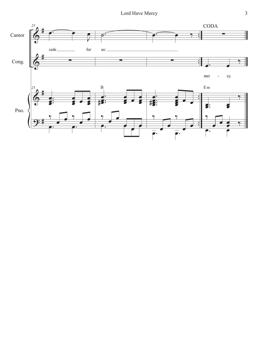 Mass of the Holy Cross (Choir/Vocal Score) 4-Part scores gallery preview page 4