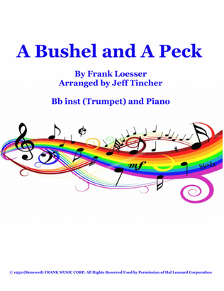 Book cover for A Bushel And A Peck