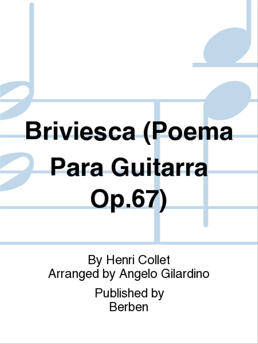 Briviesca (Poema Para Guitarra Op. 67) Classical Guitar scores gallery preview page 1