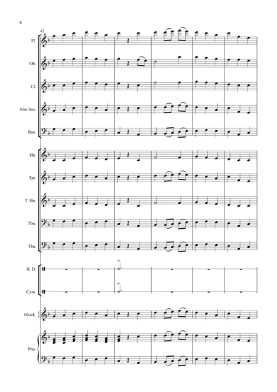 Be Thou My Vision for School Wind Band Concert Band scores gallery preview page 6