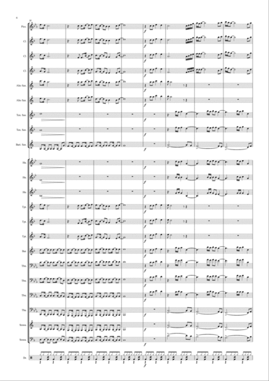 Final Countdown Marching Band scores gallery preview page 6