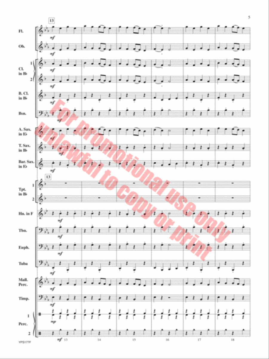 Feuerfest Concert Band scores gallery preview page 6