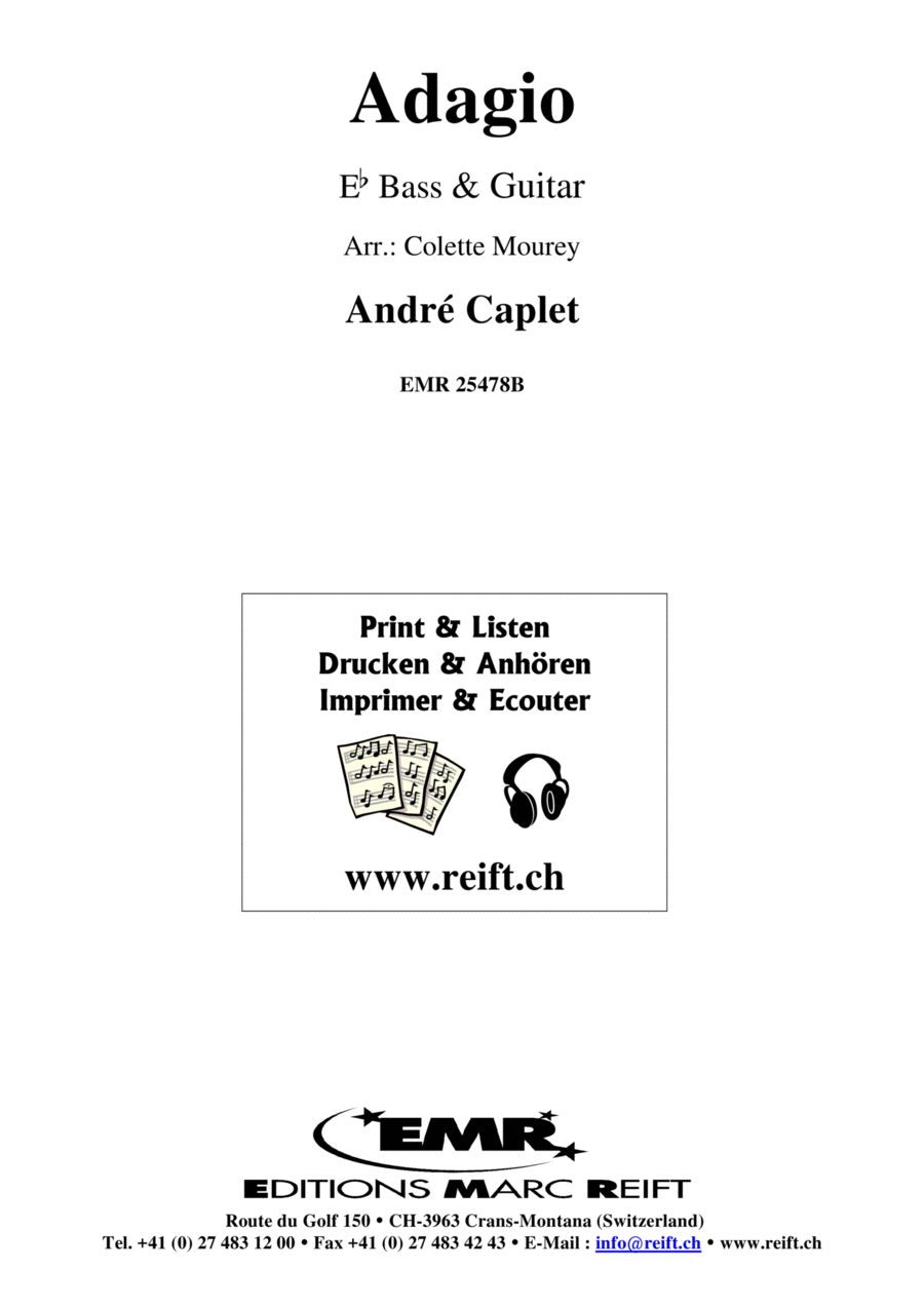 Adagio Adagio Classical Guitar scores gallery preview page 1