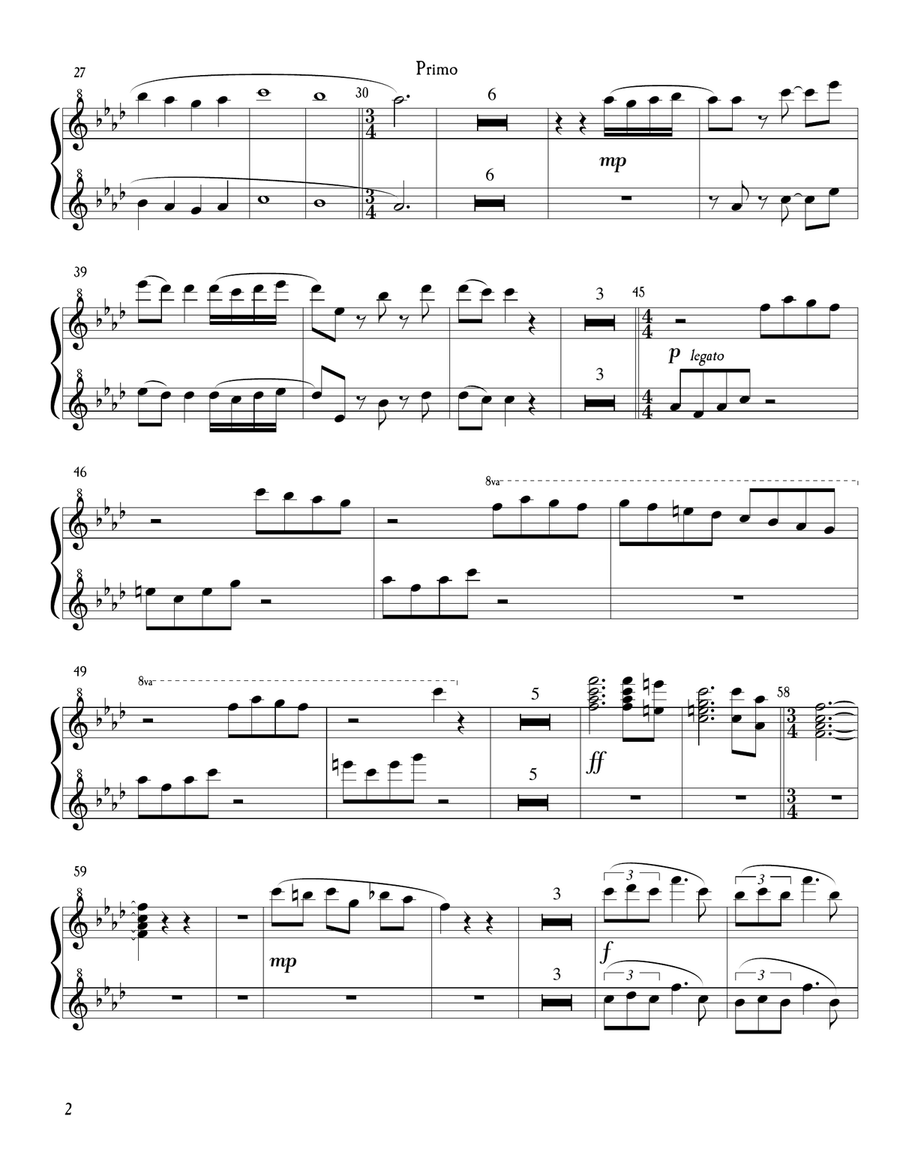 Classical Music Mashup (1 Piano, 6 Hands) 1 Piano, 4-Hands scores gallery preview page 3