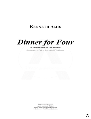 Dinner for Four - STUDY SCORE ONLY