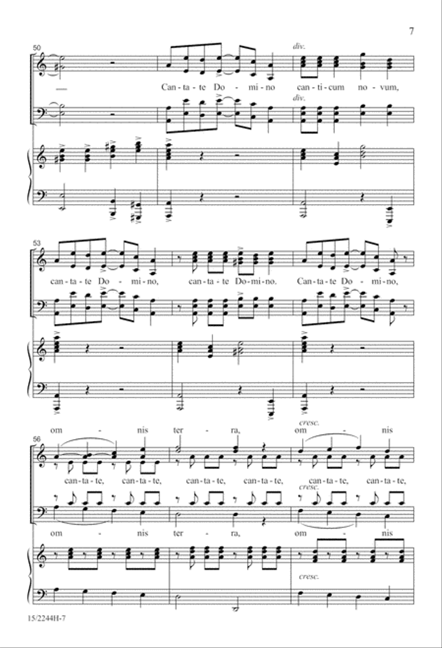 Cantate Domino 4-Part scores gallery preview page 8