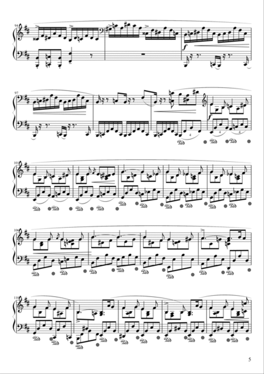 Sonata No. 3, 4th Movement Piano Solo scores gallery preview page 5