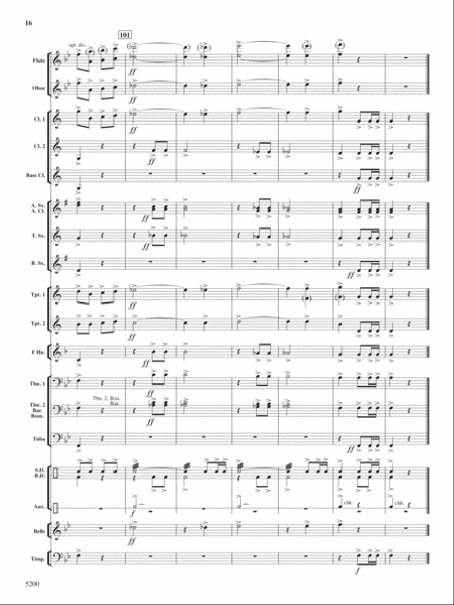 Los Banditos Concert Band scores gallery preview page 16