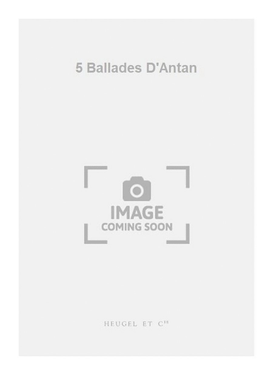 5 Ballades D'Antan Acoustic Guitar scores gallery preview page 1
