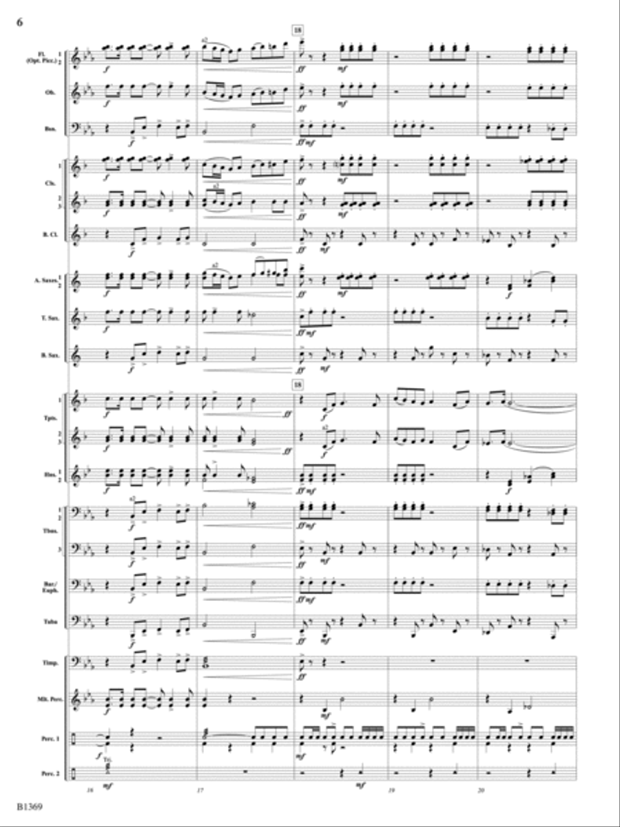 Dances Americanesque: Score Concert Band scores gallery preview page 6