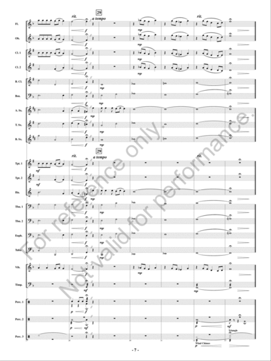 Coming for to Carry Me Home Concert Band scores gallery preview page 8