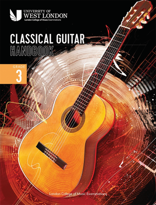Book cover for LCM Classical Guitar Handbook 2022: Grade 3