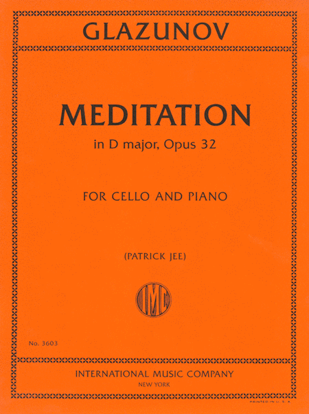 Meditation in D major, Opus 32