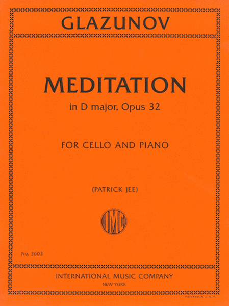 Meditation In D Major, Opus 32