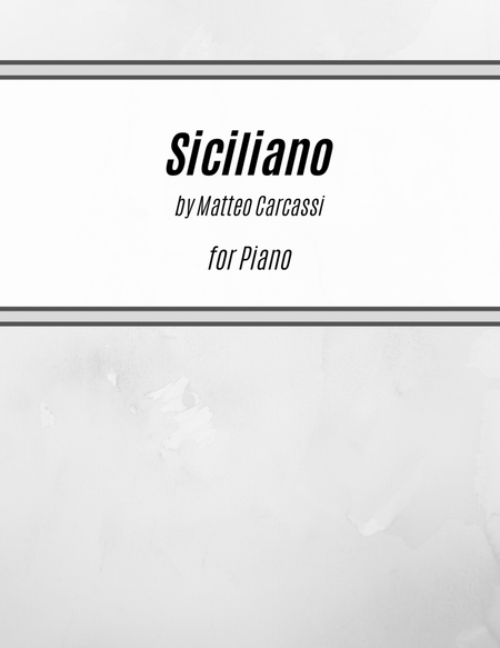Siciliano (for Piano) image number null