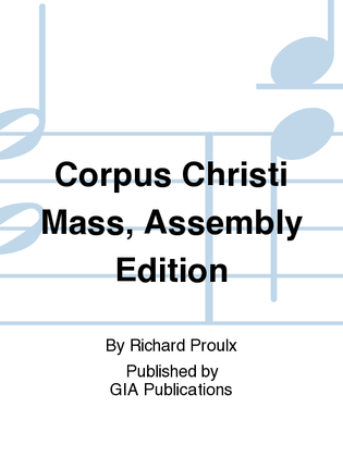Book cover for Corpus Christi Mass - Assembly edition