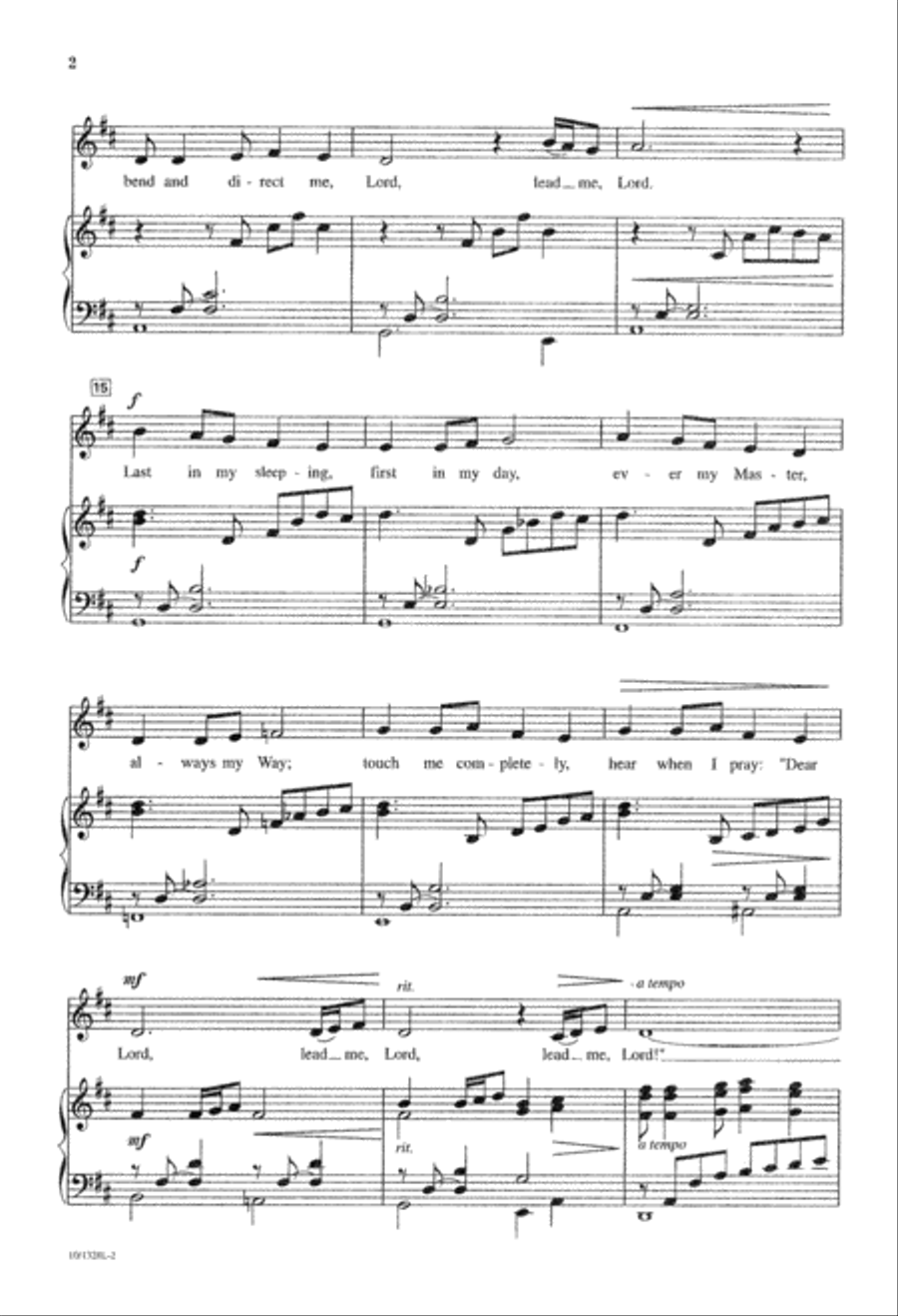 Lord, Lead Me, Lord - SAB 3-Part scores gallery preview page 2