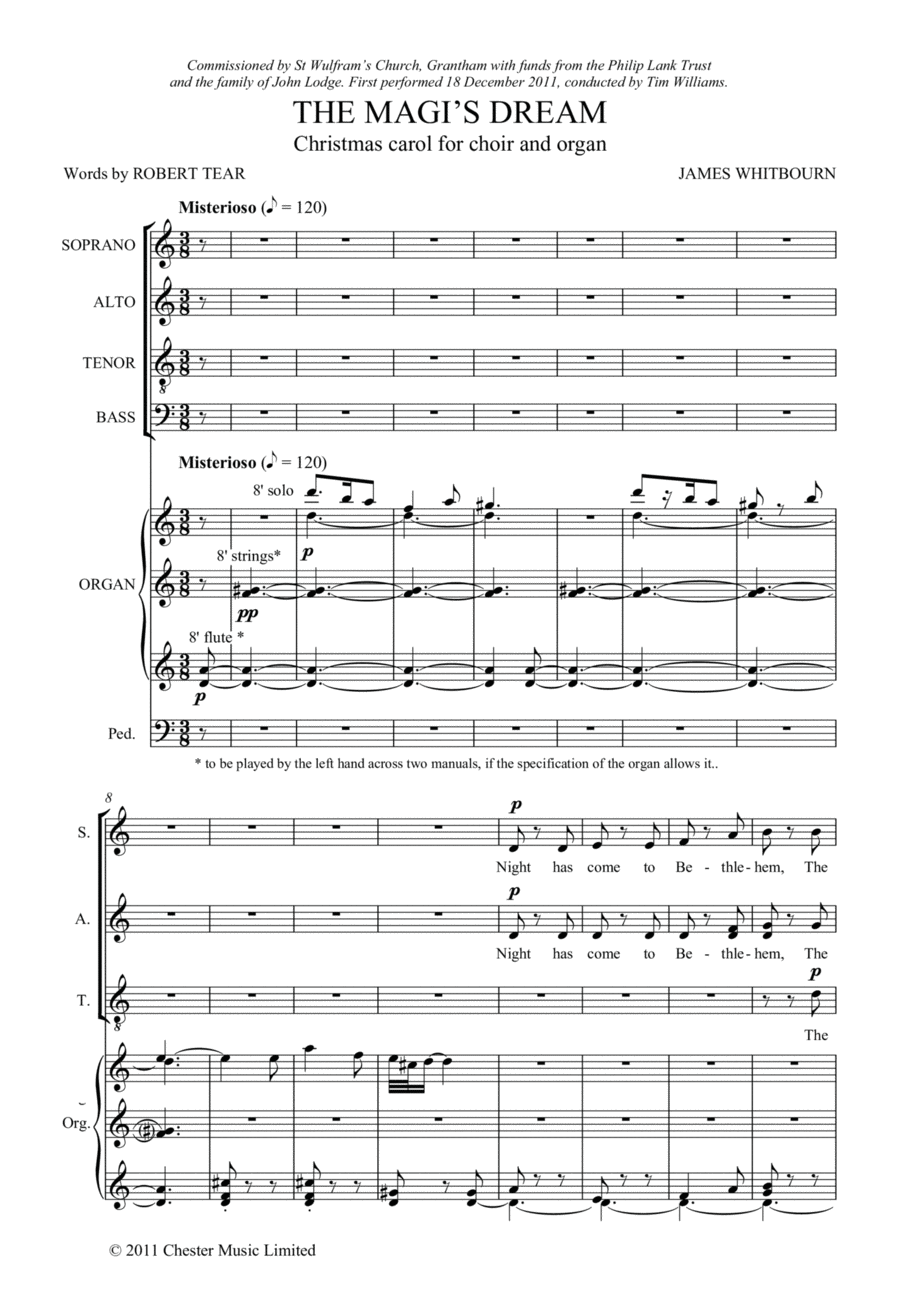The Magi's Dream 4-Part scores gallery preview page 1