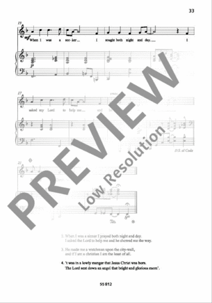 Go, tell it on the mountain Voice Solo scores gallery preview page 3