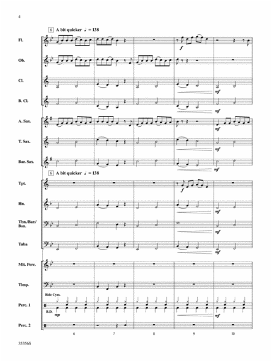 The Big Bang Theory (Main Title) Concert Band scores gallery preview page 19