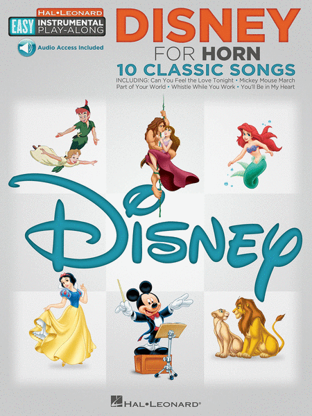 Disney (Horn Easy Instrumental Play-Along Book with Online Audio Tracks)