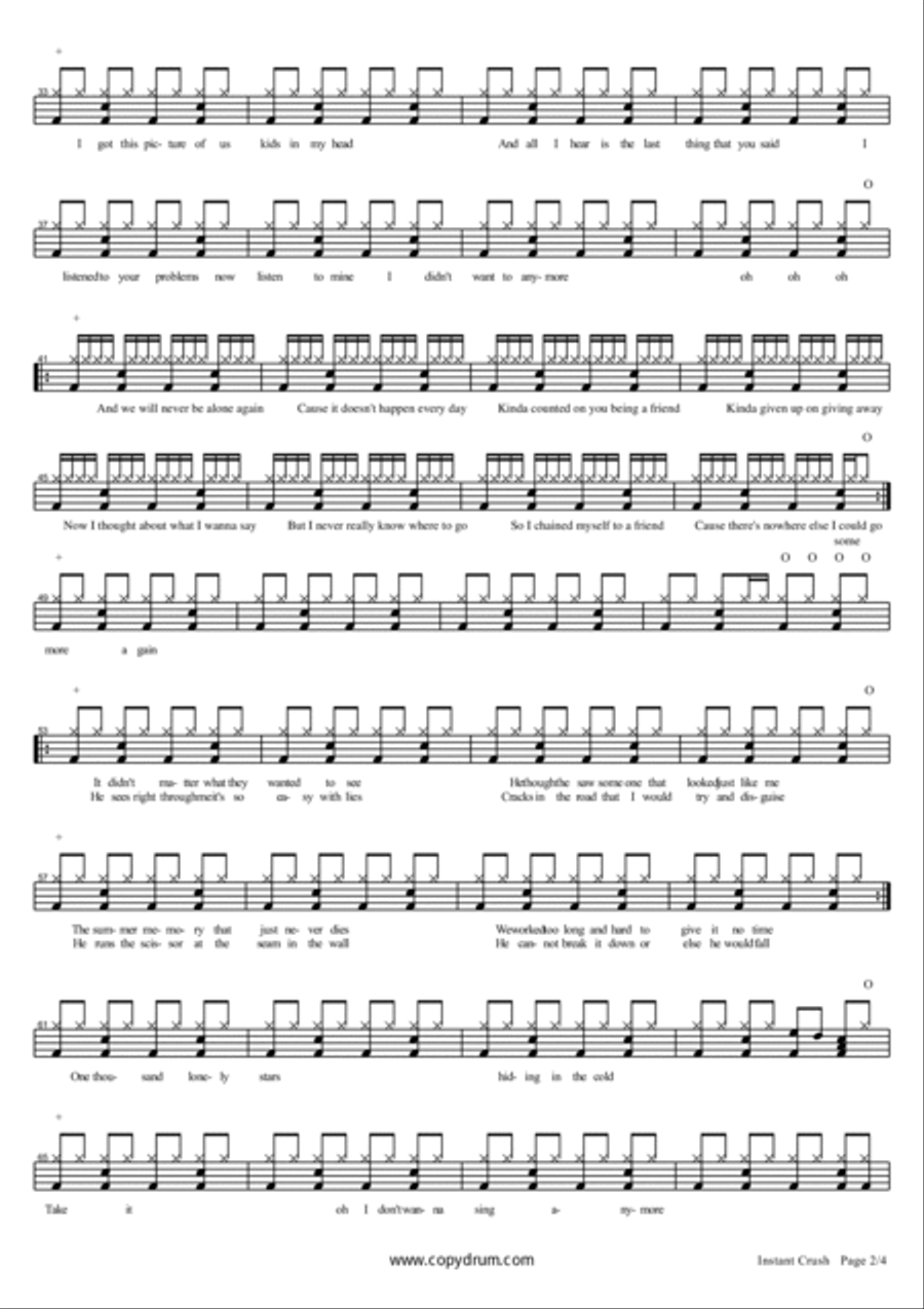 Instant Crush Instant Crush Drum Set scores gallery preview page 2