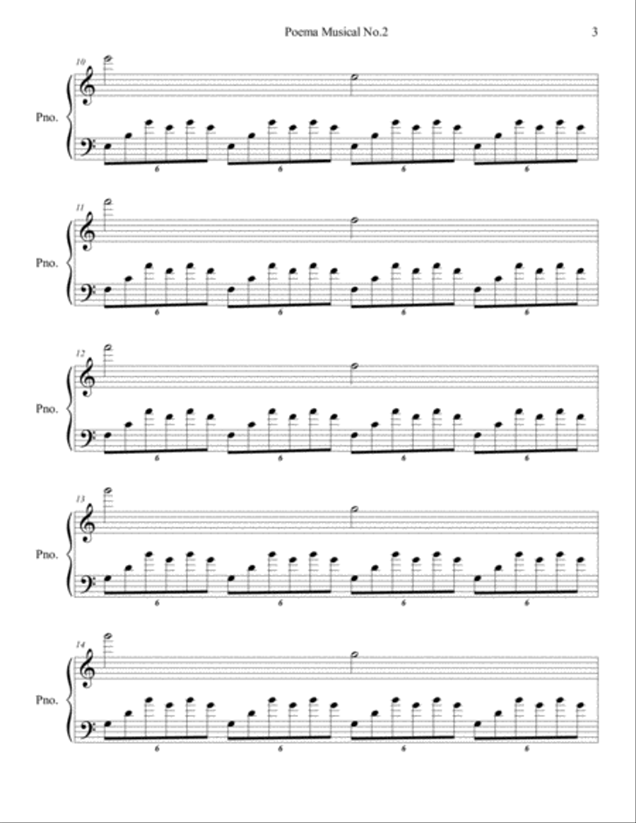 poema musical no.2 Piano Solo scores gallery preview page 3