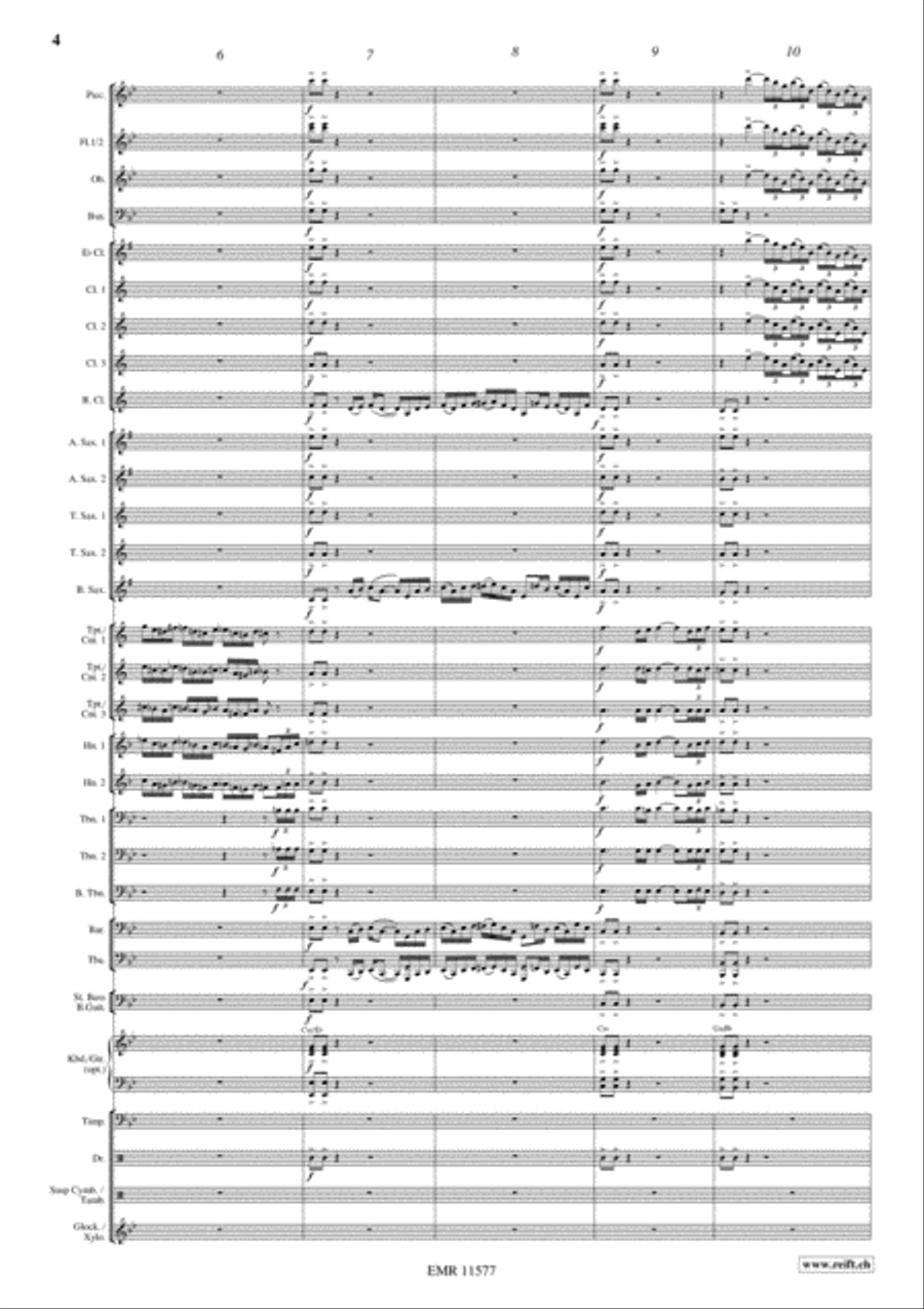 Flight To Buenos Aires Concert Band scores gallery preview page 5