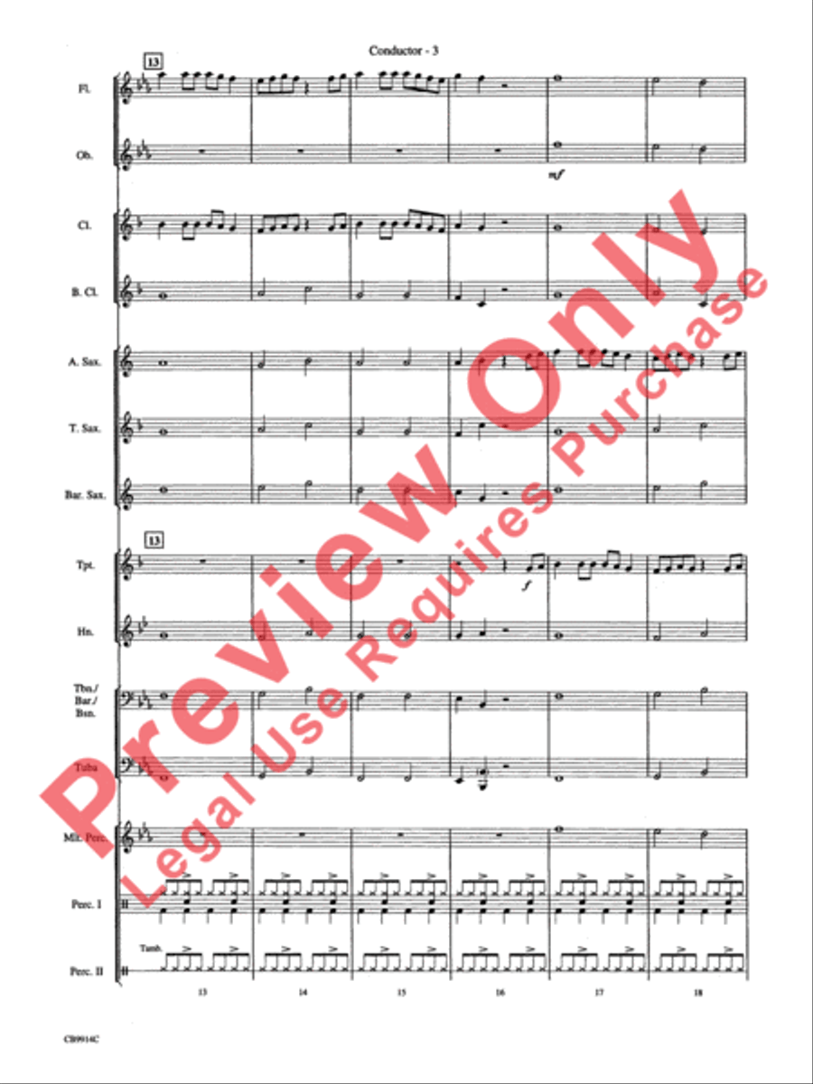 Eye of the Tiger Concert Band scores gallery preview page 6