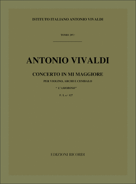 Concerto In Mi 'L'Amoroso' RV 271