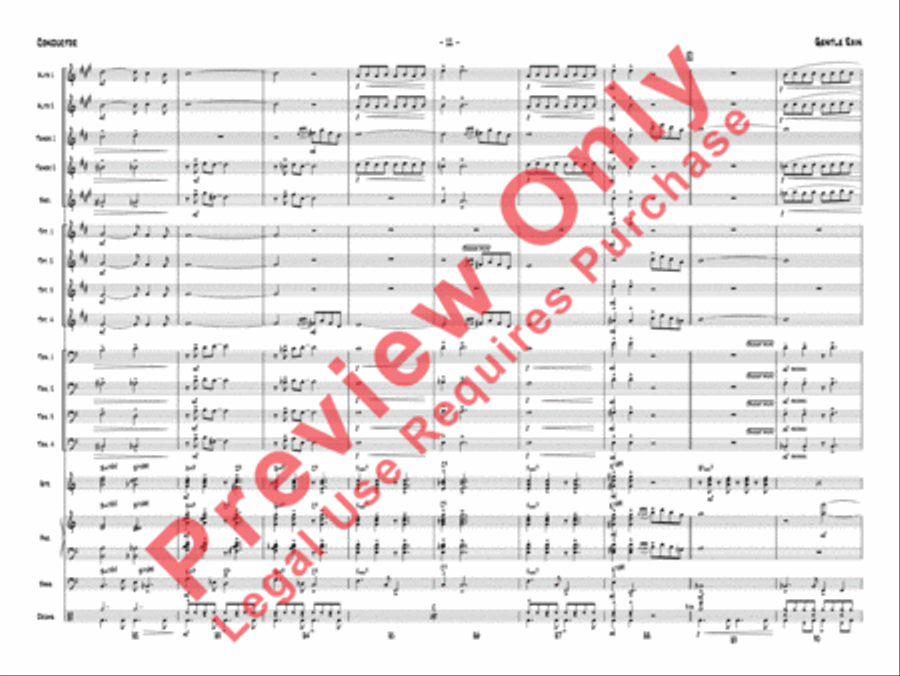 Gentle Rain Jazz Ensemble scores gallery preview page 14
