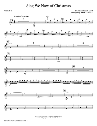 Sing We Now Of Christmas - Violin 2