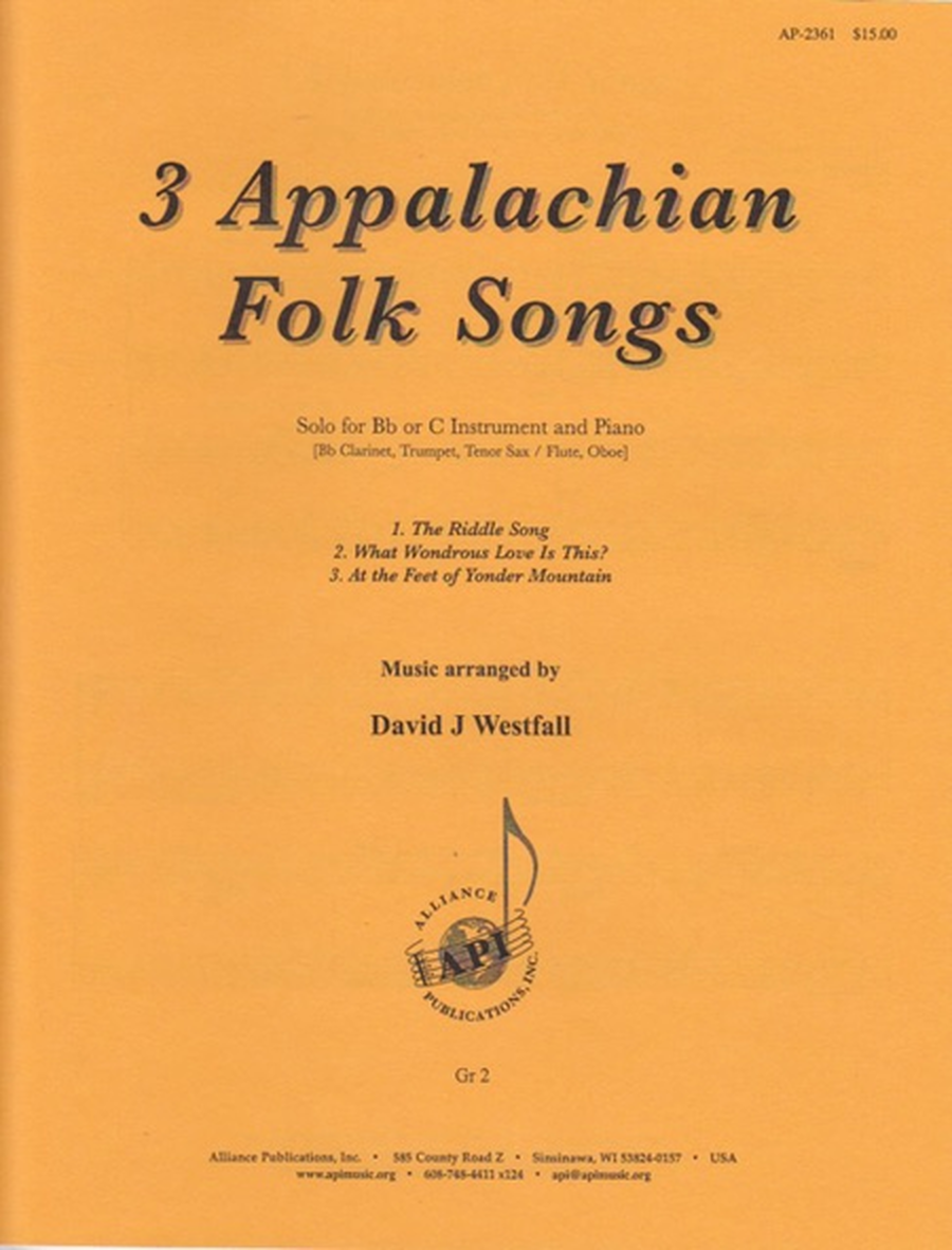 3 Appalachian Folk Songs image number null