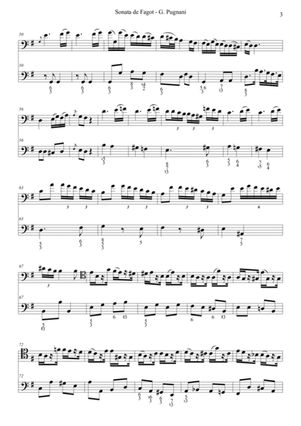 Sonata de Fagot. Gaetano Pugnani. by Ovidio Gimenez Martinez