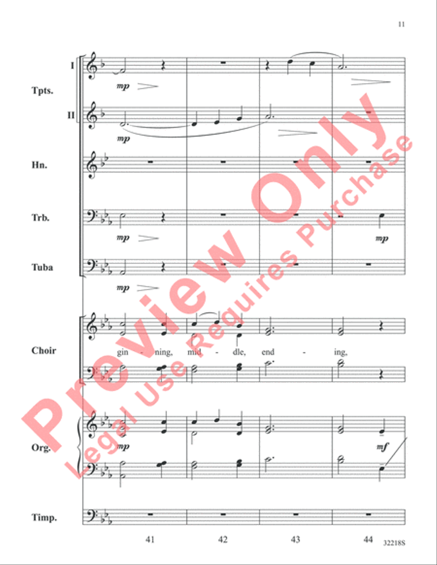 Awake, My Heart Awake, My Heart Choir scores gallery preview page 12