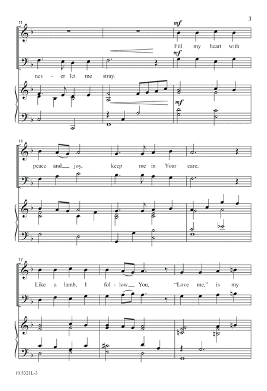Jesus, Shepherd of My Heart 2-Part scores gallery preview page 3