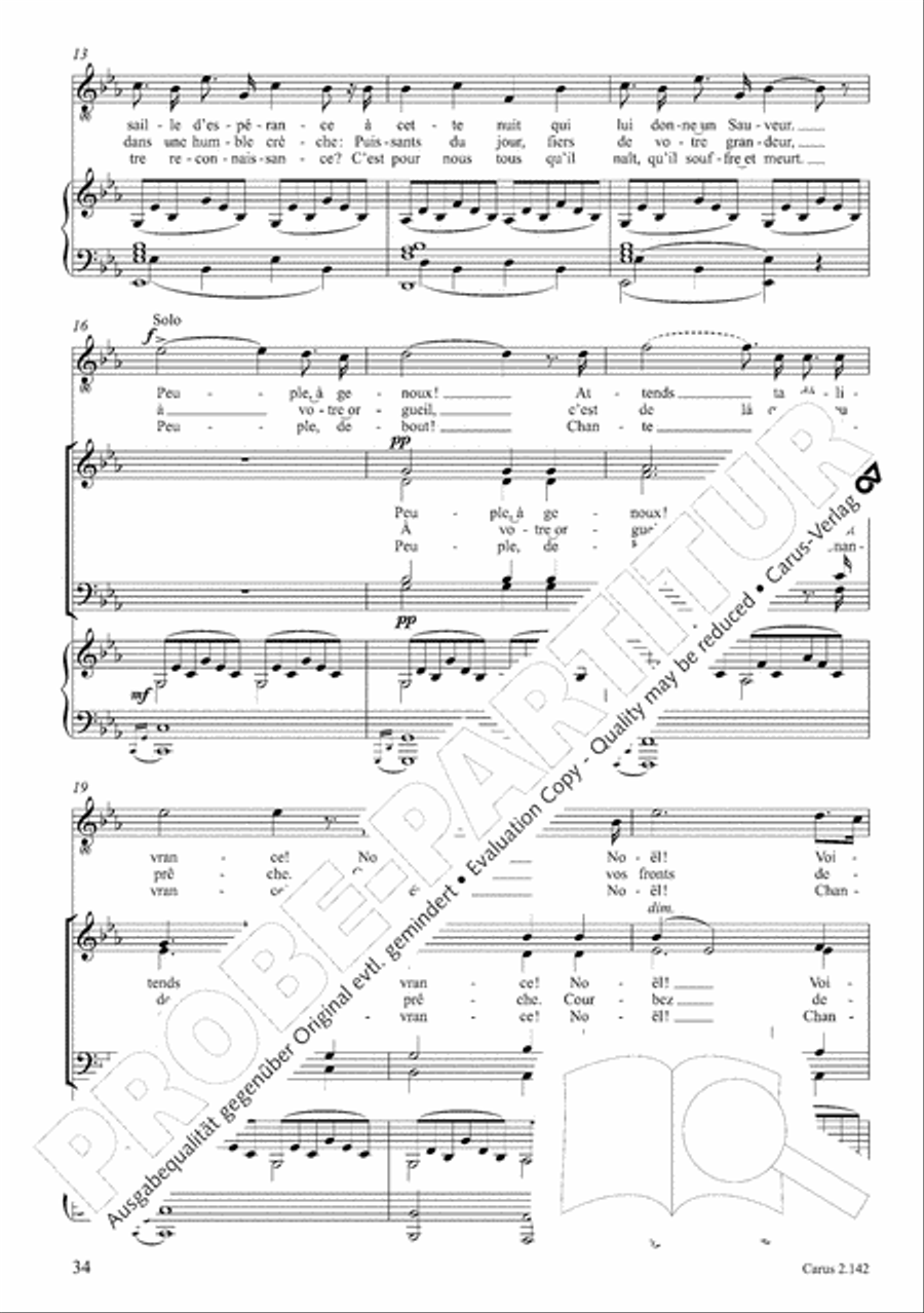 Christmas Carols of the World. Choral collection 4-Part scores gallery preview page 33