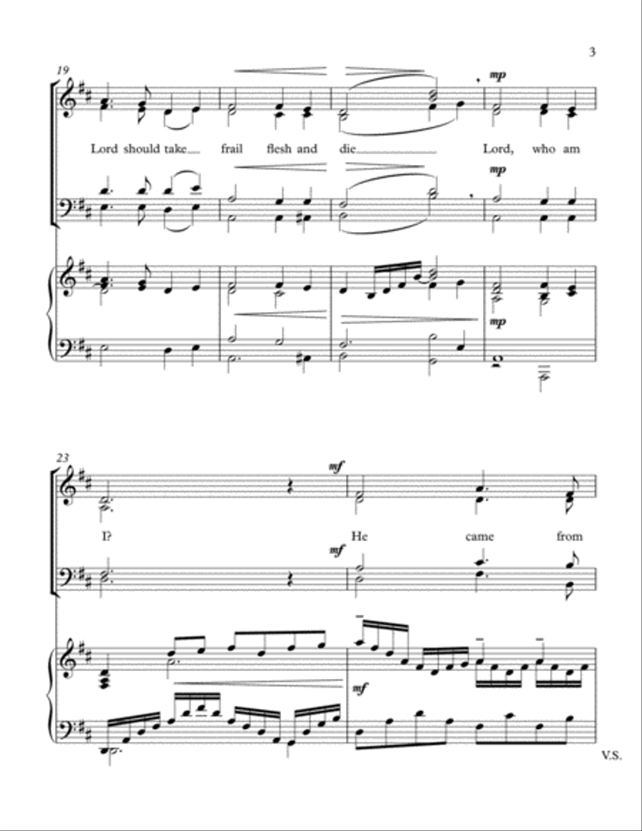 Hosanna to the King! (My Song is Love Unknown) 4-Part scores gallery preview page 3