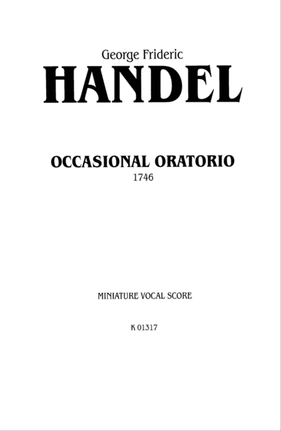 The Occasional Oratorio 4-Part scores gallery preview page 2