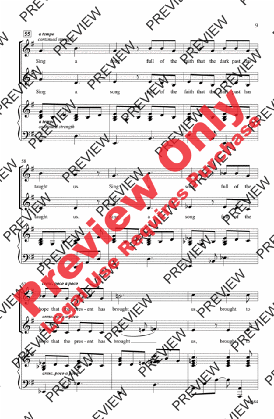 Lift Every Voice and Sing 2-Part scores gallery preview page 8