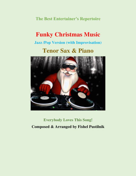 "Funky Christmas Music" for Tenor Sax and Piano (with Improvisation) image number null